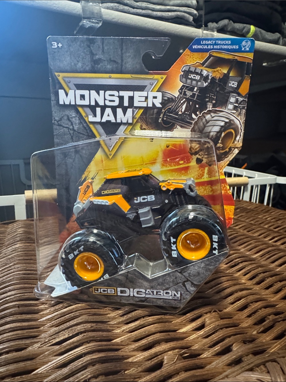 JCB Digatron Monster Jam Toy Truck - Black & Yellow